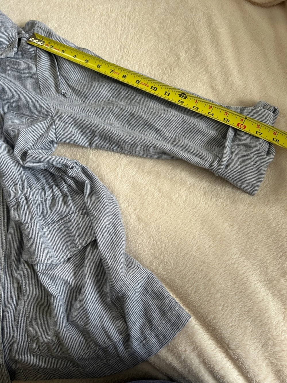 Croft & Barrow Blue Drawstring Utility Jacket - Picture 12 of 12